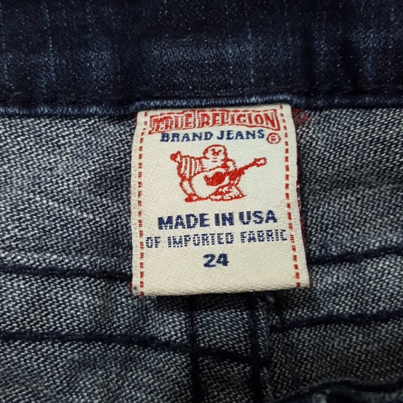 True Religion Straight Leg Jeans Size 24 - Picture 4 of 6